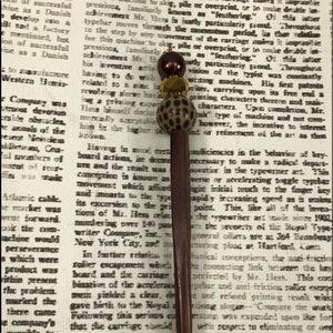 Hairstick Hair Stick Gold Brown